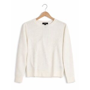 Banana Republic Women's Ivory Crew Neck Sweater